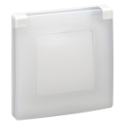  PLAQUE SIMPLE IP44/IK BLANC 